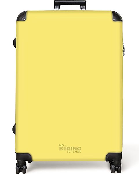 NoBoringSuitcases.com© Hartschalen-Trolley Pastellgelb 77 cm - günstig online kaufen
