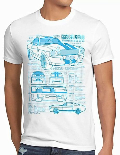 style3 T-Shirt GT500 Eleanor mustang muscle car bullit shelby pony ford mc günstig online kaufen