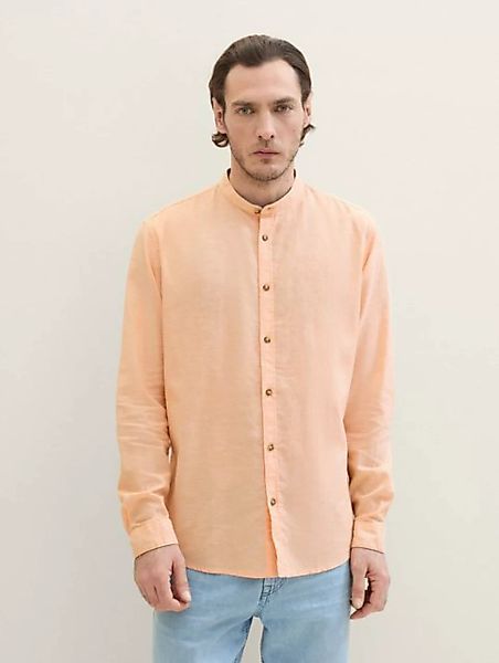 TOM TAILOR Langarmhemd Hemd mit Leinen günstig online kaufen