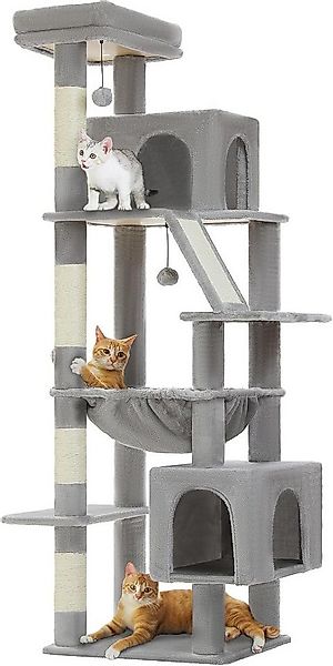 Purpurra Kratzbaum mit großer Höhlen und Hängematte, 143 cm/180 cm günstig online kaufen