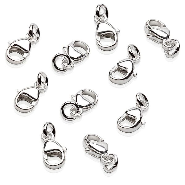 NKlaus Schmuckset 10 x Karabinerverschluss 6,8x4,5mm günstig online kaufen
