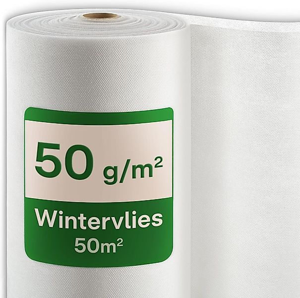 Praknu Wintervlies Wintervlies für Pflanzen Frostschutz 50g/m² - 50m × 1m a günstig online kaufen