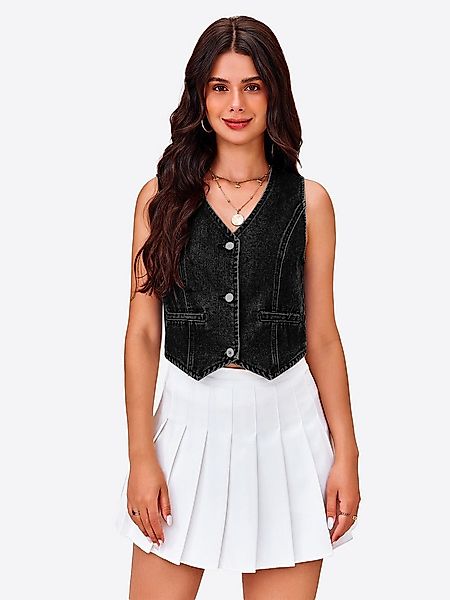 Imily Bela Jeansweste Damen Jeansjacke Weste (Packung, 1-tlg., 1per-Pack) m günstig online kaufen