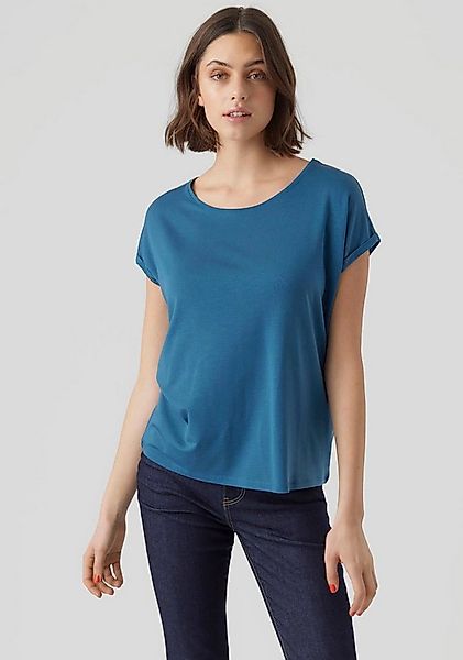 Vero Moda Rundhalsshirt VMAVA PLAIN SS TOP GAJRS NOOS Materialmix, regular günstig online kaufen