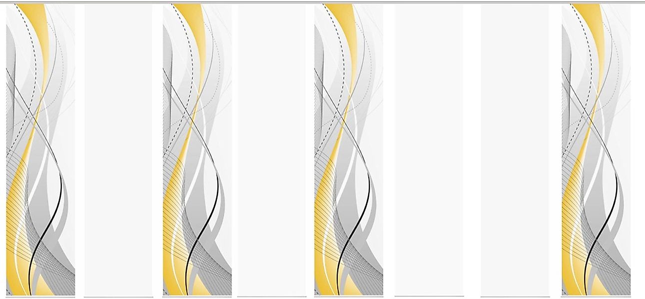 HOME WOHNIDEEN Schiebegardine »CARLISLE 8ER SET«, (8 St.), HxB: 245x60 günstig online kaufen
