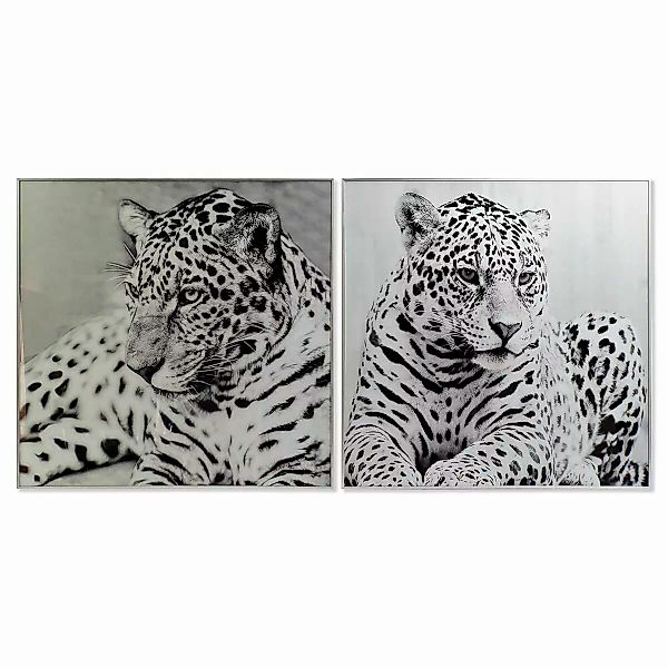 Bild Dkd Home Decor Leopard Kolonial (100 X 2,5 X 100 Cm) (2 Stück) günstig online kaufen