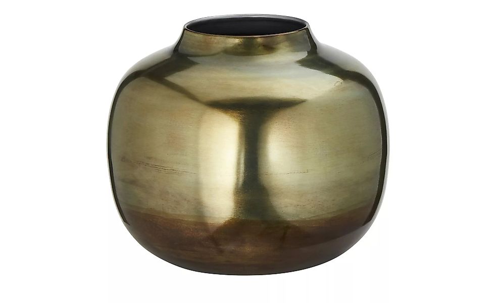 Vase - gold - Eisen, Stahl - 20 cm - Dekoration > Vasen - Möbel Kraft günstig online kaufen
