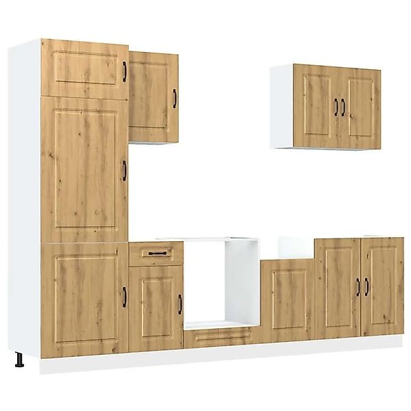 vidaXL 7 Tlg Küchenschrank-Set Kalmar Artisan-Eiche Holzwerkstoff 3314770 günstig online kaufen