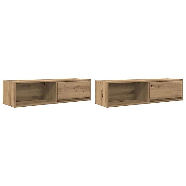 vidaXL TV-Schränke 2 Stk Artisan-Eiche 100x31x25,5 cm Holzwerkstoff 861489 günstig online kaufen