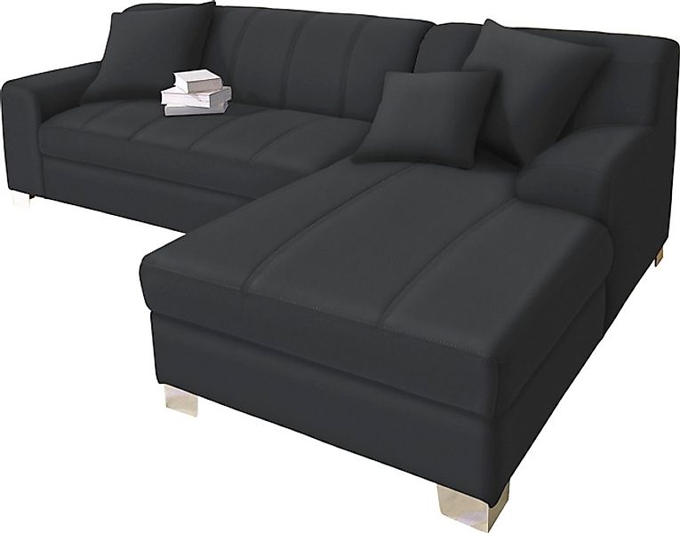 DOMO collection Ecksofa »Turah incl. Zierkissen, moderne Steppung, auch in günstig online kaufen