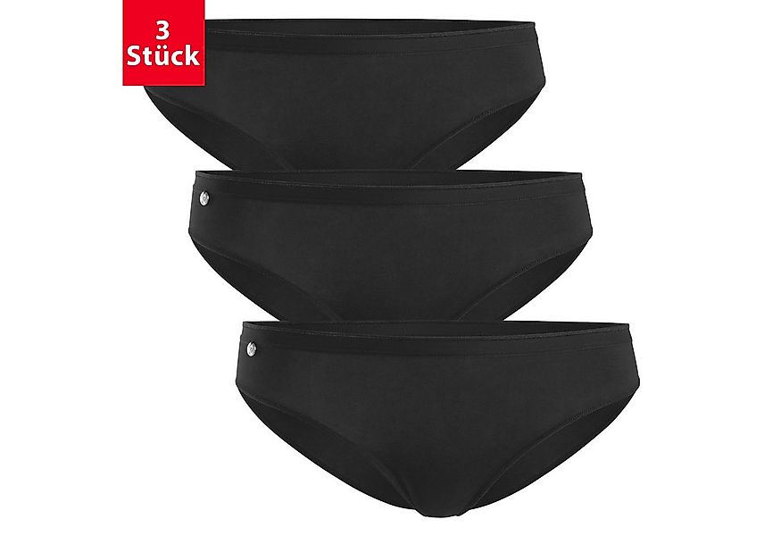 celodoro Slip Damen Basic Bikini Slip (3er Pack) mit Schmuck Logo günstig online kaufen