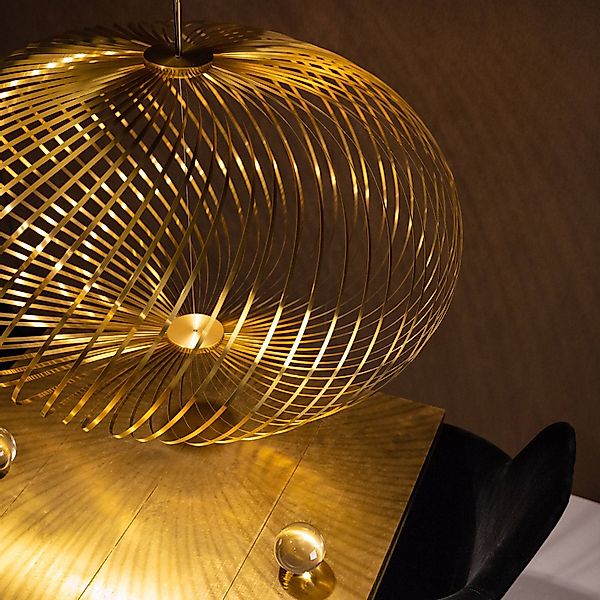 Tom Dixon Spring Medium Hängelampe Ø 79 cm messing günstig online kaufen