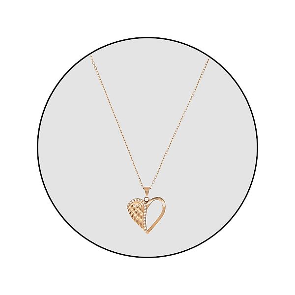 GOLDKLEIN Edelstahlkette Edelstahl Schmuck Engel Herz günstig online kaufen