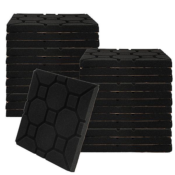 Clanmacy Akustikplatte 24 Stück Akustikplatte Quadrat günstig online kaufen