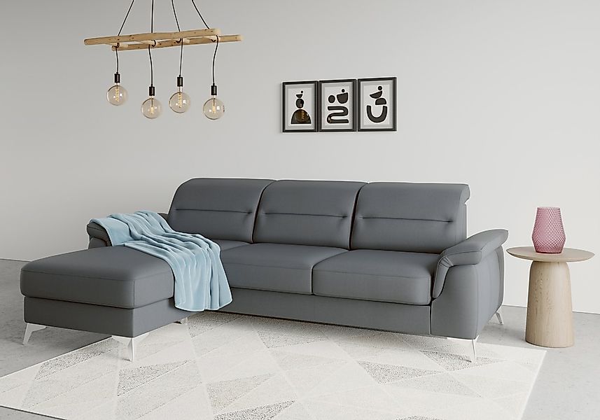 sit&more Ecksofa "Sinatra L-Form" mit Recamiere, optinal mit Kopfteilverste günstig online kaufen