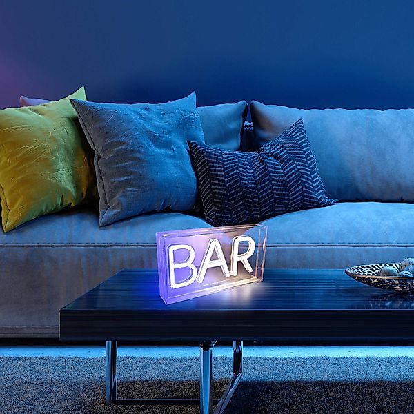 JUST LIGHT LED Wandleuchte NEON-BAR, LED fest integriert, Warmweiß günstig online kaufen