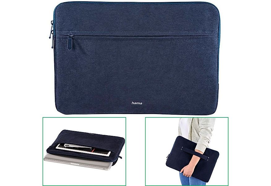 Hama Laptoptasche Notebook-Tasche Schutz-Hülle Cali 13,3" bis 14,2" Blau (N günstig online kaufen