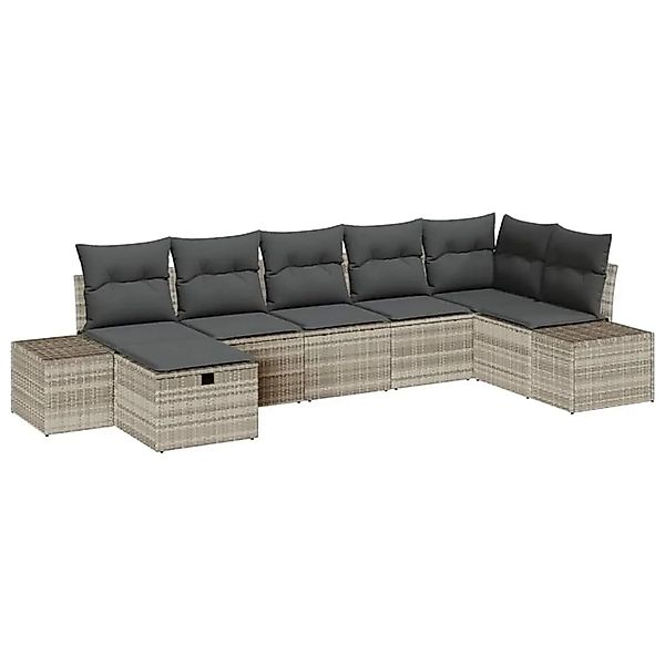 vidaXL Sofa Set mit Kissen 8-Tlg Poly-Rattan 3360733 günstig online kaufen