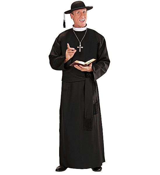 Widmann S.r.l. Kostüm Kostüm Priester für Herren, Robe und Gürtel - Sch günstig online kaufen