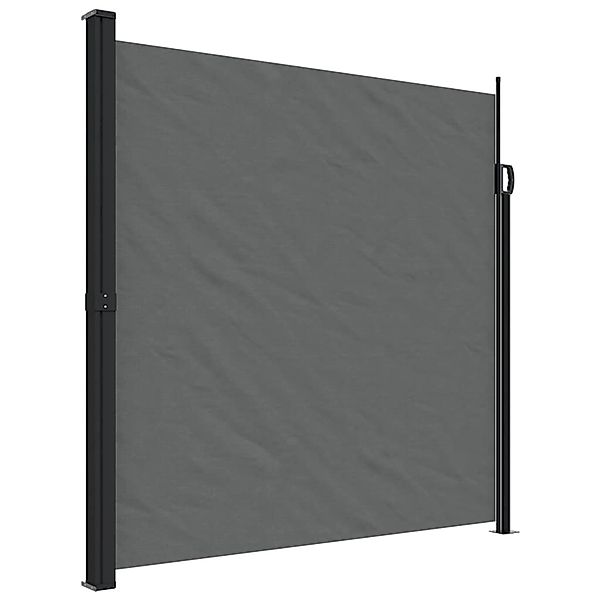 furnicato Seitenmarkise Ausziehbar Anthrazit 200x500 cm günstig online kaufen