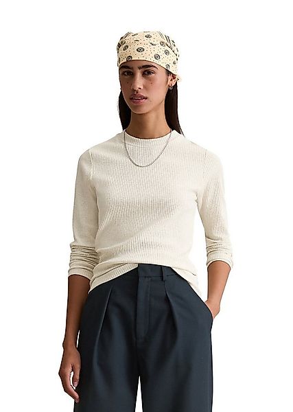 Marc O'Polo DENIM Langarmshirt aus elastischem Bio-Baumwolle-Mix günstig online kaufen