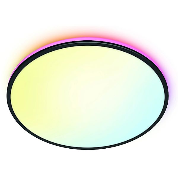 WiZ LED-Deckenleuchte Rune Tunable White & Color 2100 lm Schwarz günstig online kaufen