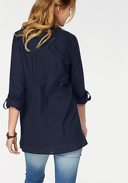 Aniston CASUAL Longbluse, mit dekorativer Biesenverarbeitung günstig online kaufen