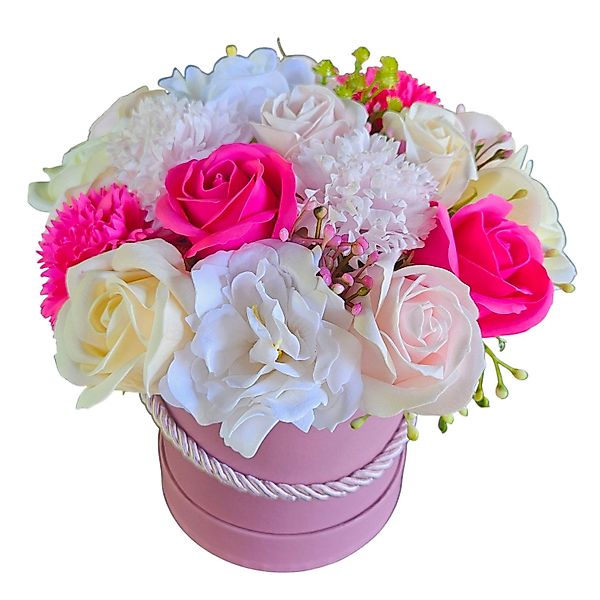 Kunstblumenstrauß Flowerbox mit Seifenblumen, damich, Höhe günstig online kaufen
