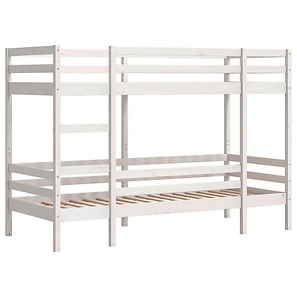 vidaXL Bett Etagenbett Weiß 80x200 cm Massivholz Kiefer günstig online kaufen