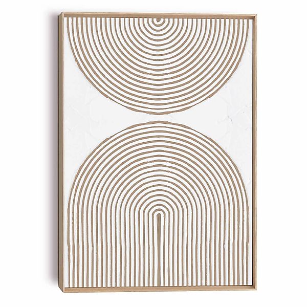Reinders Wandbild "Reliefbögen", Wohnzimmer - Beige - MDF - Abstrakt - 50x7 günstig online kaufen