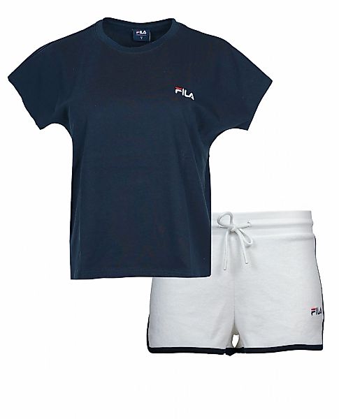 Fila Shorty "WOMAN JERSEY TOP + TERRY SPONGE SHORTS PYJAMAS", 2 Stk. mit ko günstig online kaufen