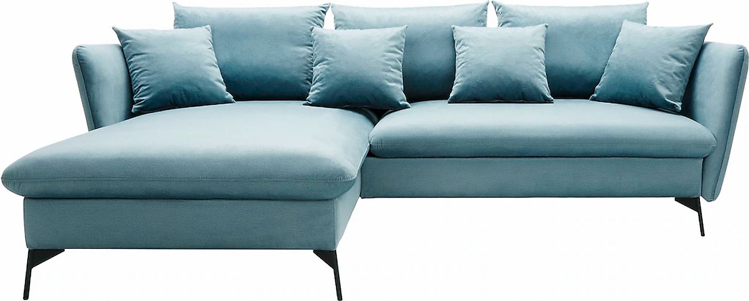 OTTO home Ecksofa "LIVORNO,258 cm, L-Form," Schlaffunktion u. Bettkasten (1 günstig online kaufen