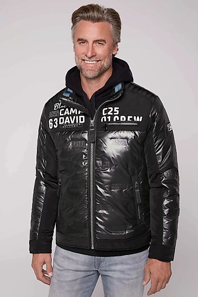 CAMP DAVID Winterjacke, ohne Kapuze, mit Steppeinsätzen günstig online kaufen