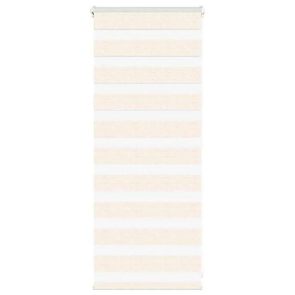 vidaXL Doppelrollo Marmorbeige 65x100 cm Stoffbreite 60,9 cm Polyester 4014 günstig online kaufen