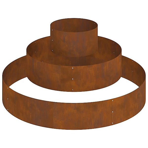 vidaXL Blumentopf Metallpflanzer Wetterfester Stahl Ø günstig online kaufen