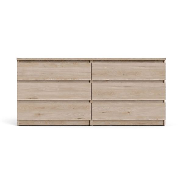 ebuy24 Nada Kommode 6 Schubladen Hickory-Dekor günstig online kaufen
