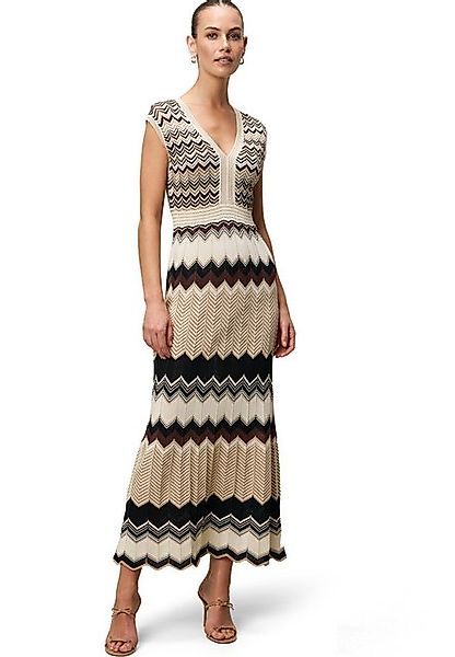 Zero Strickkleid zero Strickkleid mit Zickzackmuster Falten günstig online kaufen
