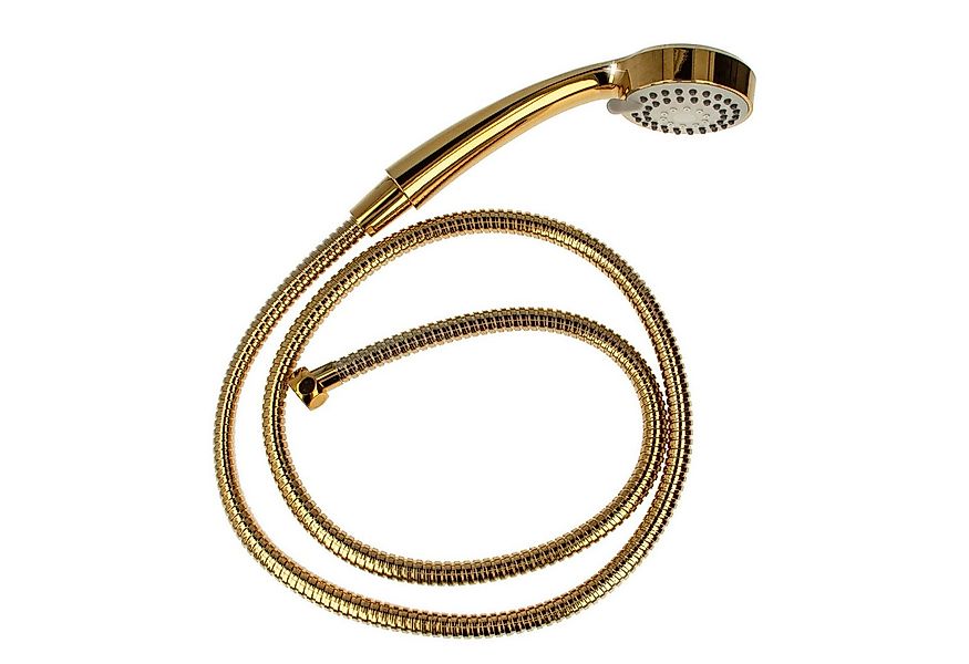 tecuro Brausegarnitur Antikalk - Handbrause ew-080 gold - mit 3-Funktionen, günstig online kaufen