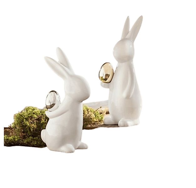 Home-trends24.de Osterhase Osterhase Ostereier Tisch Deko Ostern Osterfest günstig online kaufen