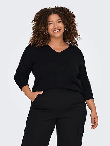 ONLY CARMAKOMA V-Ausschnitt-Pullover CARMARGARETA LS PULLOVER günstig online kaufen