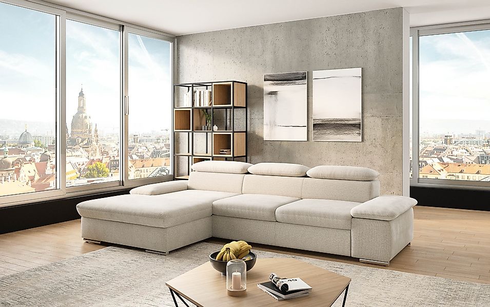 sit&more Ecksofa "Valantine L-Form, B: 286 cm" mit Arm- & Kopfteilverstellu günstig online kaufen