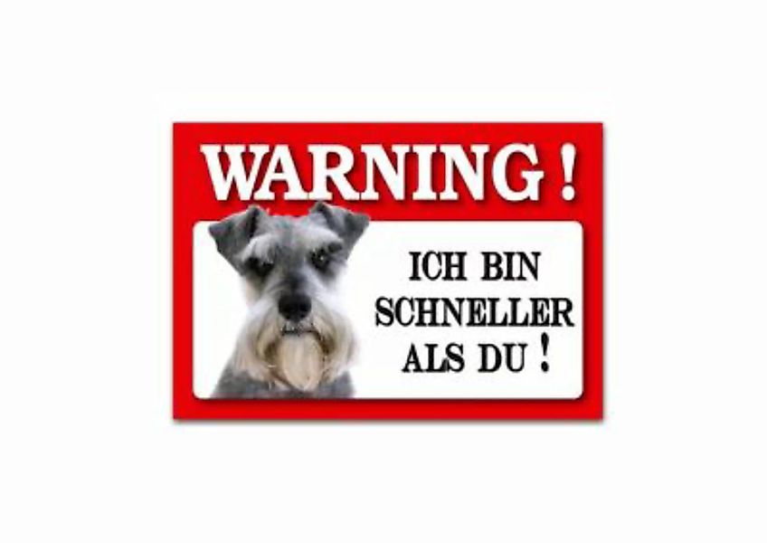 HTI-Line Blechschild Wachhund Schnauzer bunt günstig online kaufen