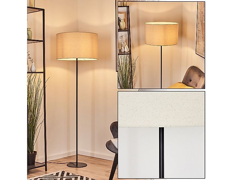 hofstein Stehlampe Stehlampe aus Metall im modernen Design mit Schirm aus S günstig online kaufen