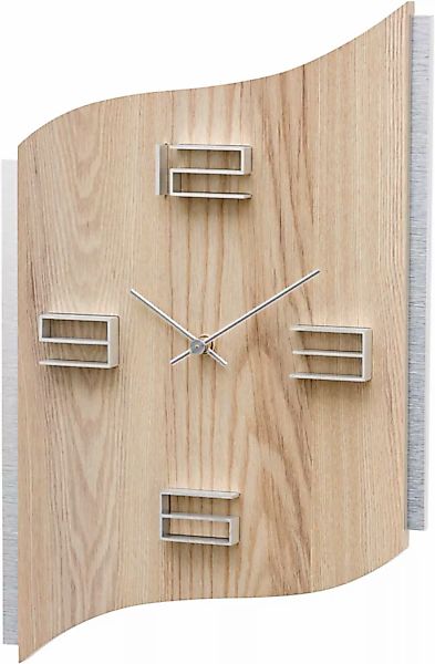 AMS Wanduhr »W9613«, Quarzuhr,Holz,Wohnzimmer,Esszimmer,Küche,Arbeitszimmer günstig online kaufen