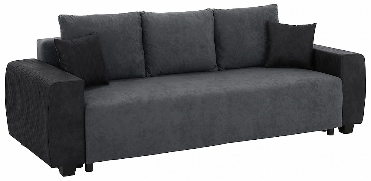 Home affaire Schlafsofa »Bella«, mit geprägtem Bezug bei Armlehnen günstig online kaufen