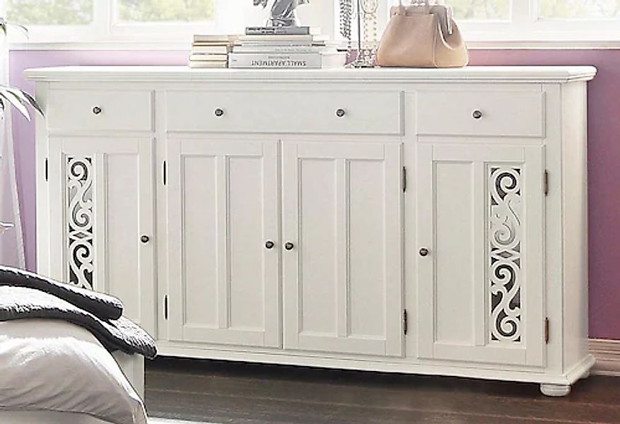 Home affaire Sideboard »Arabeske«, Kommode mit dekorativen Fräsungen, Breit günstig online kaufen