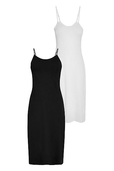 Next Unterkleid Langes Unterkleid aus Baumwolle, 2er-Pack (2-tlg) günstig online kaufen