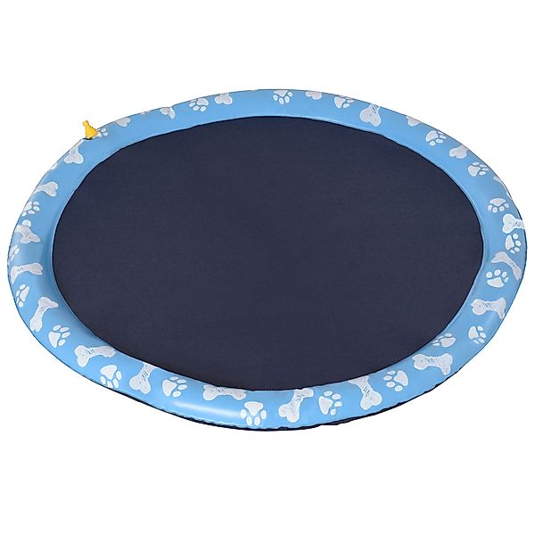 PawHut Splash Sprinkler Pad 150 cm Wasserspiel Matte für Hunde, Anti-Rutsch günstig online kaufen