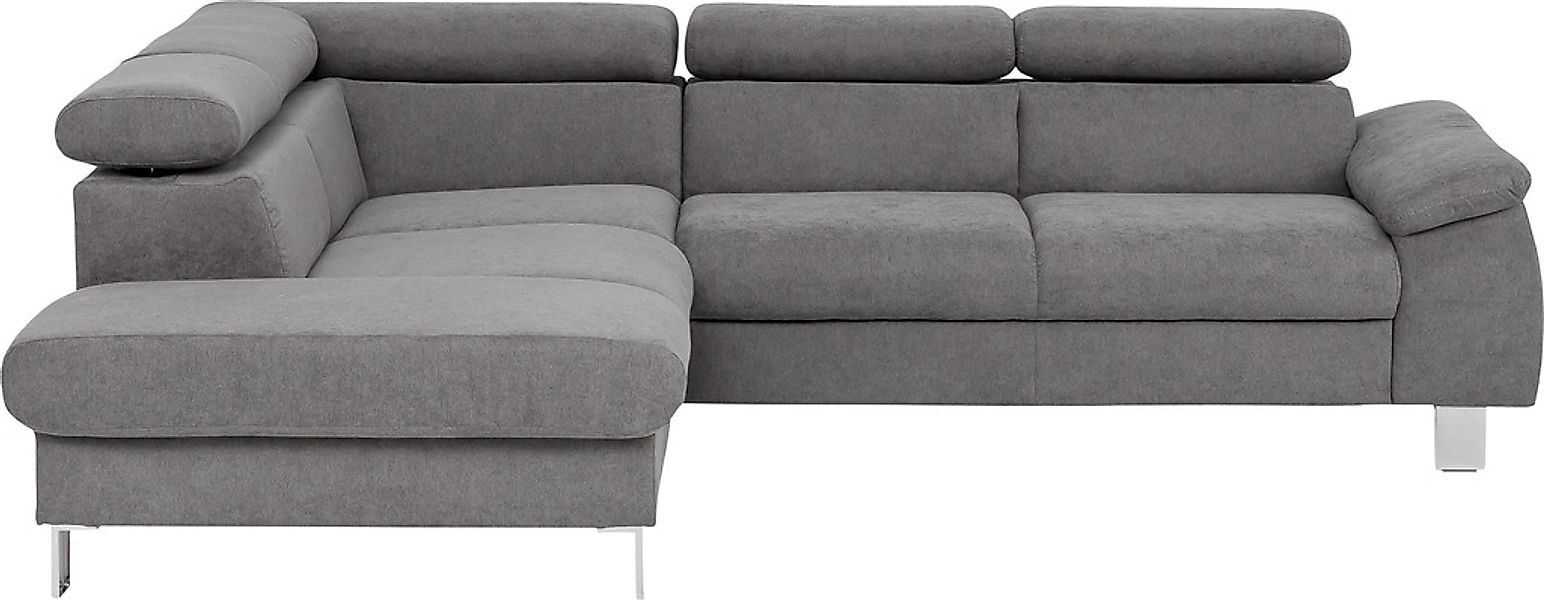 COTTA Ecksofa »Komaris L-Form mit Kopfteilverstellung«, wahlweise mit Bettf günstig online kaufen