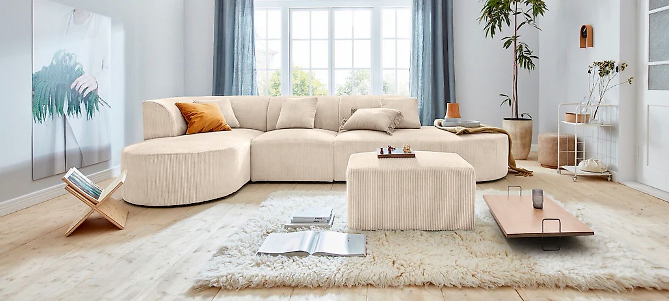 andas Ecksofa "Alesund L-Form" bestehend aus Modulen, auch einzeln erhältll günstig online kaufen